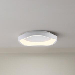 Schöner Wohnen Plafoniera soffitto MONTA, dimmerabile, Bianco / Opale, Soggiorno / Sala da pranzo, Metallo, Moderno, Plafoniera