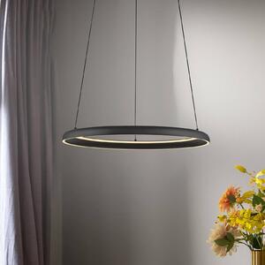 Schöner Wohnen Lampada a sospensione QUILLO, dimmerabile, Nero, Soggiorno / Sala da pranzo, Alluminio, Moderno, Lampada a sospensione