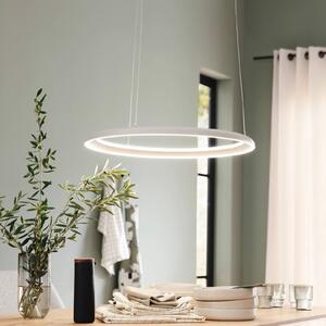 Schöner Wohnen Lampada a sospensione QUILLO, dimmerabile, Crema / Ambra, Soggiorno / Sala da pranzo, Alluminio, Moderno, Lampada a sospensione
