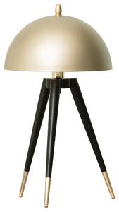 Lampada da Tavolo Ø30x62 cm E27 Paralume in Metallo Oro