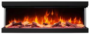 Camino elettrico da incasso, con tre lati visibili (trifacciale), tecnologia 3D – ArtiFlame AF60TS