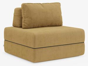 Rift poltrona letto con materasso alto 24 cm e memory foam - schienale