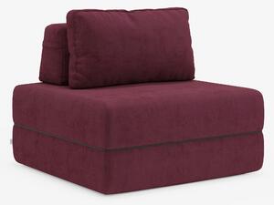 Rift poltrona letto con materasso alto 24 cm e memory foam - schienale