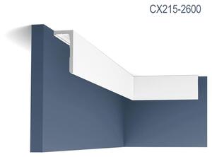 Orac Decor CX215-2600: listello angolare, modanatura per soffitto, profilo per illuminazione indiretta, lunghezza 2,6 metri