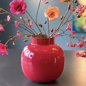 Pip Studio Amsterdam Vaso Metal Round 25 cm (4 Colori) Red