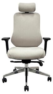 JAN NOWAK. Sedia ergonomica da ufficio per dirigenti, colore beige chiaro, modello AXIS