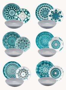 Servizio di piatti Mandala, 6 persone, set da 18