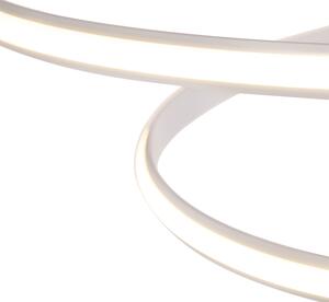 Lampada a sospensione moderna bianca 74 cm con LED dimmerabile - Rowan
