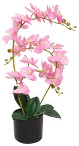 Orchidea Artificiale con Vaso 65 cm Rosa
