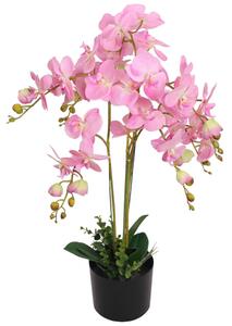 Orchidea Artificiale con Vaso 75 cm Rosa