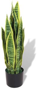 Sansevieria Pianta Artificiale con Vaso 65 cm Verde