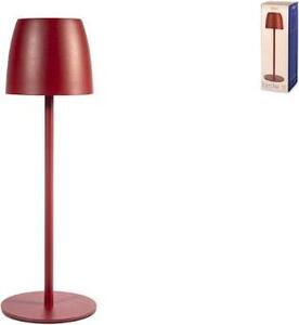 Lampada da tavolo Eureka in metallo rosso, 38 cm
