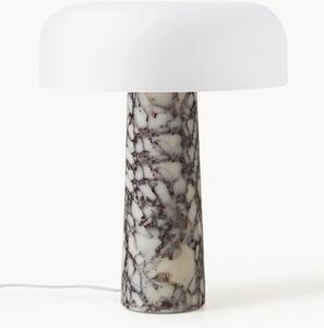 Lampada da tavolo con base in marmo Calcatta viola Carla