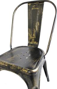 AGATHA - sedia in metallo nero antico