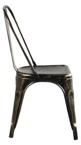AGATHA - set di 6 sedie in metallo nero antico