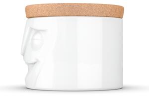 Tassen By Fiftyeight Products Barattolo in Ceramica Piccolo Allegro 3D con Tappo in Sughero