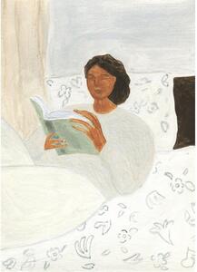 Poster 50x70 cm Morning Read – Isabelle Vandeplassche – The Poster Club