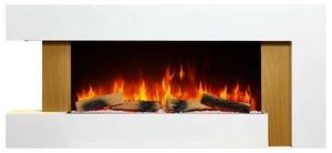 Camino elettrico ArtiFlame Fjord AF52 – da montare a parete, da utilizzare come elemento d'arredo autonomo o da posizionare su un mobile/ripiano. Design moderno e versatile