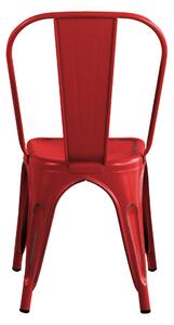 AGATHA - set di 2 sedie in metallo rosso antico
