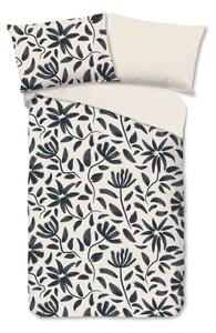 Set copripiumino e federa nero/beige in cotone per letto singolo 140x200 cm Emilia – Good Morning