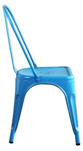 AGATHA - sedia in metallo blu antico