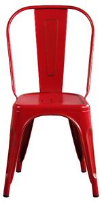 AGATHA - set di 6 sedie in metallo rosso antico