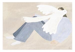 Poster 70x50 cm Bright Bird – Clara Schicketanz – The Poster Club