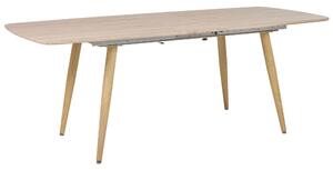 Tavolo da pranzo in legno chiaro MDF allungabile da tavolo 180/210 x 90 cm Tavolo minimalista a 6 posti Beliani
