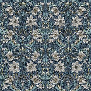 Carta da parati Ornamento floreale classico nello stile di William Morris, Parati fiori e piante classici, a00232 : Uwalls.it