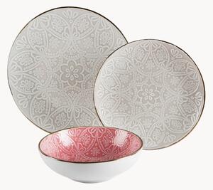 Servizio di piatti Versailles Grigio, 6 persone, set da 18