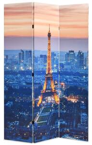 Paravento Pieghevole 120x170 cm Stampa Parigi di Notte
