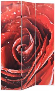 Paravento Pieghevole 120x170 cm Stampa Rosa Rossa