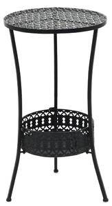Tavolo da Bistrot Nero 40x70 cm in Metallo