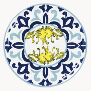 Set di 6 piatti per pizza in porcellana Amalfi