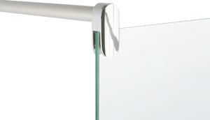 Schermo doccia in vetro temperato per ambienti umidi Box senza porte per bagno 80 x 190 Beliani