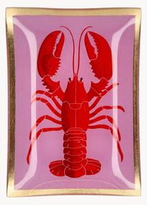 Svuotatasche in ventro dipinto a mano Lobster