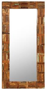 Specchio da Parete in Legno Massello di Recupero 60x120 cm