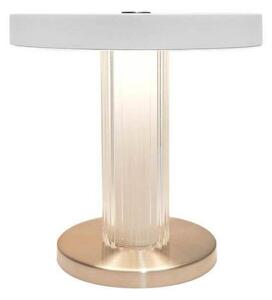 DFTP by Nordlux Lampada da tavolo a LED Trezzi, dimmerabile, Bianco / Opale, Soggiorno / Sala da pranzo, Metallo, Scandinavo, Lampada da tavolo LED