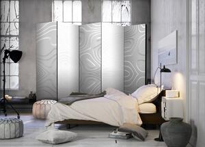 Paravento - Room divider - White waves II 225x172