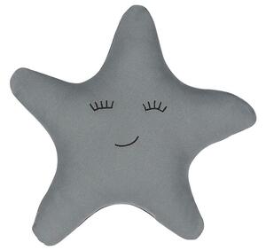 Cuscino per bambini Cuscino a forma di stella in tessuto grigio con imbottitura morbida per bambini Beliani