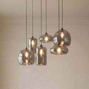 Lampada a sospensione in vetro Marla Lindby, dimmerabile, Chiaro / Trasparente, Soggiorno / Sala da pranzo, Vetro, Moderno, Lampada a sospensione