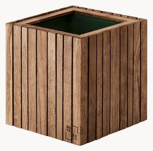 Portavaso autoirrigante in legno di quercia GrowON
