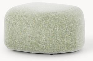 Pouf ovale in bouclé Wolke