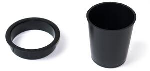 Emuca Accessorio porta oggetti Pot, Plastica nera, Tecnoplastica