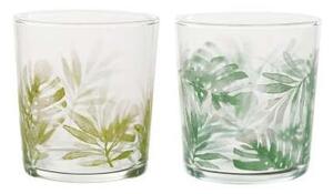 Set 2 Bicchieri in vetro temperato Tropical Lime + Green 35.5 cl