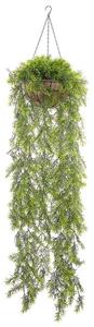 Pianta artificiale decorazione per Interni pianta finta in materiale sintetico decorazione da Parete Pianta Artificiale Pendente Verde 150 cm Beliani