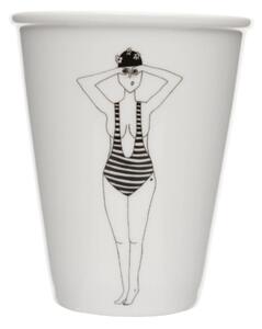 Cup in Porcellana Swimmer ø 8x9,5 h - Helen B