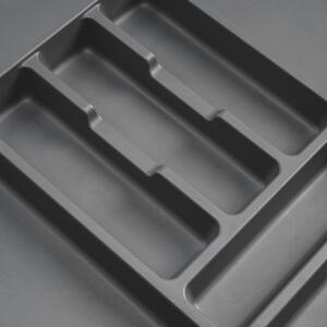Emuca Portaposate Optima Vertex/Concept 500mm (Spalle 16mm), 600, Plastica grigio antracite, Tecnoplastica