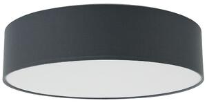 Lampada paralume in policotone grigio ø 45 cm in stile Boho moderno Beliani