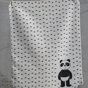 David Fussenegger Copertina Baby in Cotone Panda double face 70x90 cm